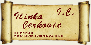 Ilinka Čerković vizit kartica